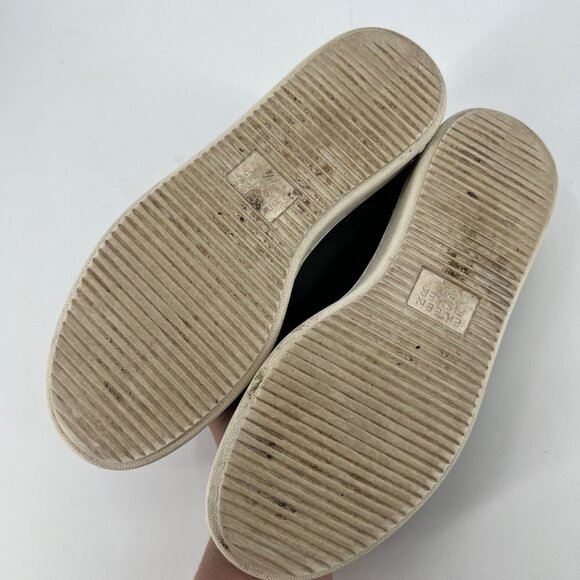 Eileen Fisher‎ Sydney Slip-On Black Leather Sneaker Flats  Drawstring Size 7.5 - Picture 6 of 12